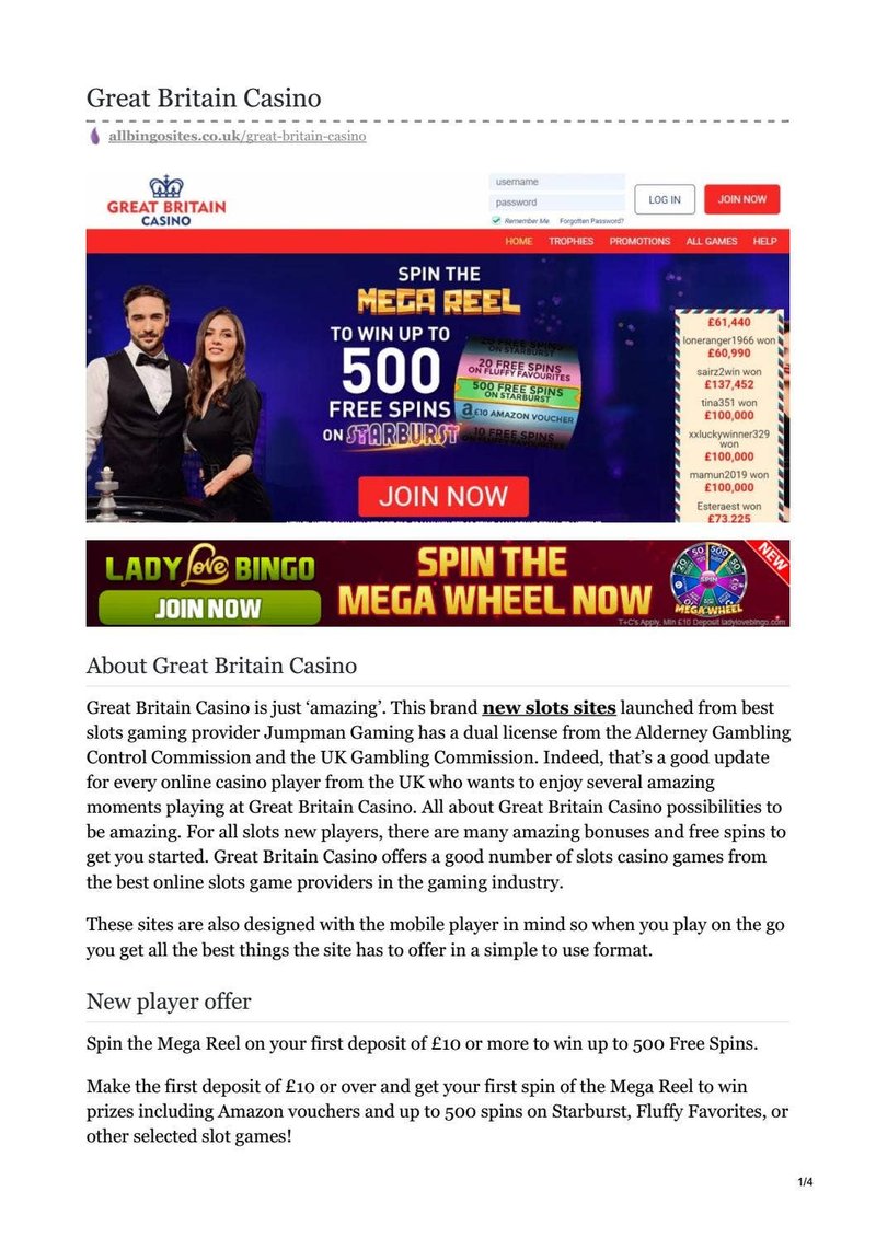 United Kingdom - gt spins casino
